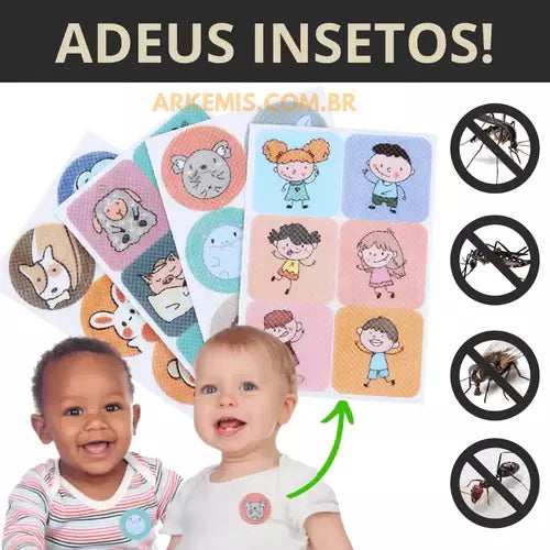 Adesivo Repelente Original - COMPRE 100 e LEVE 216 adesivos